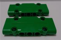 LEGO TECHNIC Parts 6410415 71709 Green 3x7 Studless Flat Panel x2 **