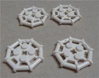 Lego 75937 30033 6009016 Modified Plate Octagonal Frame White x4 Parts