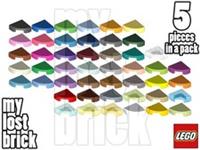 LEGO - Part 25269 - Tiles 1x1 Round Quarter (Pack of 5) + NEW + SELECT COLOUR