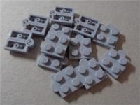 LEGO Parts & Pieces 19954 - 73983 Hinge Plates 1x4 Medium Stone Grey x12