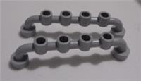 Lego Part 6140 6415608 BAR Barrier Fence 1x6 With Studs Medium Stone Grey x2