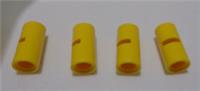 LEGO TECHNIC 6173122 62462 Tube W/ Double 4.85 Hole Bright Yellow x4**