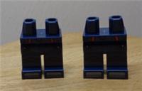 LEGO 73200 - 4162916 Minifigure Legs Printed Picture Earth Blue x2