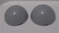 Lego Parts 35320 6475549 DOME 32 Medium Stone Grey x2
