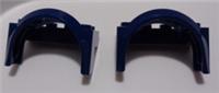 Lego 3387 6468003 Vehicle Mudguard 4x2 1/2x2 with Arch Round Earth Blue x2