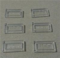 LEGO 35386/3069 TRANS CLEAR FLAT TILES 1x2 BRICKS x6 Bricks & Pieces & Parts **