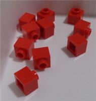 LEGO Parts 6397571 86996 Brick 1 x 1 x 2/3 with Open Stud Red x10