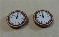 LEGO 14769 Clock Face Round Decorated Tile 2x2 Reddish Brown x2 Parts &Pieces **