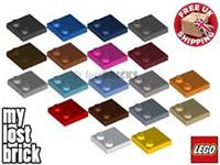 LEGO - Part 33909 - Tiles 2x2 with Studs on Edge (Pack of 5) +NEW +SELECT COLOUR