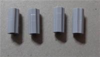 LEGO TECHNIC Parts 4512360 59443 6538 Cross Axle Extension Medium Stone Grey x4