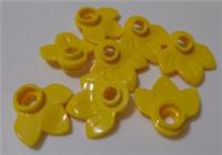 Lego Pieces & Parts 32607 6253884 Bright Yellow Leafs With 3 Leaves x8