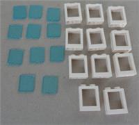 LEGO 60592 35315 1x2x2 Window Frame White W/Blue Plastic Glass x11