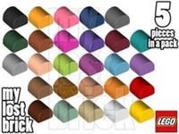 LEGO - Part 49307 - Curved Slopes 1x1x(2/3) (Pack of 5) + NEW + SELECT COLOUR