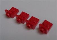 LEGO 36840 - 6249907 Plate 1X1, W/ 1.5 Plate 1X1 Upwards Red x4**