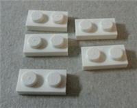 LEGO - 3023 - 302301 1x2 White Plates x5 Parts & Pieces**