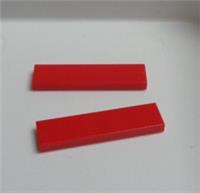 LEGO Pieces & Parts 243121 - 2431 Flat Tile 1x4 Red x2