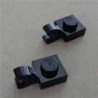 LEGO Spares 61252 - 6308000 Plate 1x1 W Holder Vertical Black x2 Parts & Pieces