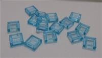 LEGO 6254256 - 3070 Flat Tile 1 x 1 Clear Light Blue x15 Parts & Pieces**