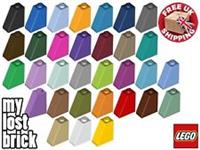 LEGO - Part 60481 - Slopes 65 2x1x2 (Pack of 5) + NEW + SELECT COLOUR