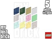 LEGO - Part 60601 - Glass for Window 2x2 (Pack of 5) + NEW + SELECT COLOUR