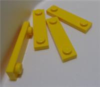 LEGO Parts & Pieces 41740 - 6257598 Plate 1x4 With 2 Studs Bright Yellow x4
