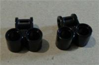 LEGO TECHNIC 6280394 - 32291 Cross Block 2X1 Black x2**