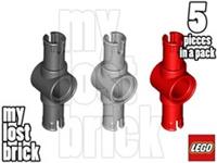 LEGO - Part 87082 - Technic Pin 3L and Pin Hole (Pack of 5) + NEW +SELECT COLOUR