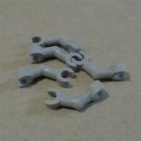 Lego 6252203 Minifigure Skeleton Bent Arms Medium Stone Grey x5 **