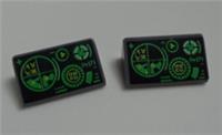 Lego 85984 6194290 Roof Tile Slope 1 X 2 Printed x2