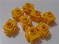 LEGO 26604 - 6292415 Brick 1 x 1 With Studs On 2 Sides Yellow Orange x8