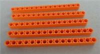 LEGO TECHNIC Spares 6358259 - 32278 1 x 15 Beam Bright Orange x5
