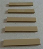 LEGO 4507047-6636 Flat Tile 1 x 6 Sand Yellow x5-Bricks & Pieces & Parts **