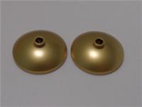 Lego Parts & Pieces 43898 - 6189071 3x3 Parabolic Dish Metallic Gold x2