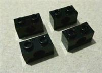 LEGO 3700 - 370026 Technic Brick 1x2 Black x4 Parts & Pieces **