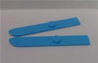 LEGO 18744 6170544 Mini Figure Ski Medium Azur x2