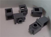 LEGO 4070 - 4211044 Modified 1x1 with Headlight Dark Stone Grey x6