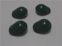 LEGO Spares 2514 6454462 Minifigure Flat Cap Hat Earth Green x4