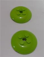 LEGO Pieces & Parts 65138 6468077 Radar Dish 4x4 Lime Green x2