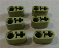 LEGO TECHNIC 6278043-60483 Beam 1X2 W/Cross And Hole Olive Green x6 **