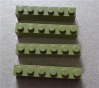 LEGO Parts 3009 - 6020143 Bricks 1 x 6 Olive Green x4