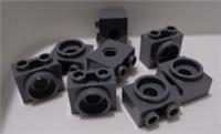 LEGO Parts & Pieces 80431 6398662 BRICK 1X2X4/3 W/ CLICK Dark Stone Grey x8