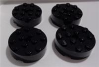 LEGO Spares Parts 87081 4558957 Round Brick 4x4 Black x4