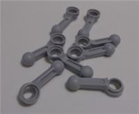 LEGO TECHNIC Bits 2852 6000018 Plastic Connecting Rod Medium Stone Grey x8