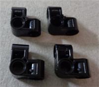 LEGO TECHNIC Parts/Pieces 6325982 44809 Pin Connector 2x2 Bent Black x4