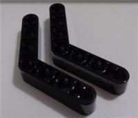 LEGO TECHNIC 6278125 - 32348 4x4 Angular Beam Black x2