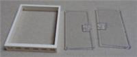 LEGO 80683 42205 City Train Door 3x6 & 1x6x6 Frame White/ Clear x1