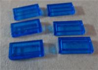 LEGO 35386/3069 Transparent 1x2 Dark Blue Flat Tiles x6 Bricks Parts & Pieces