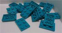LEGO 6249417 3021 2x3 Plate Bright Blue Green x18 Parts & Pieces*