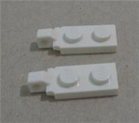 LEGO Parts 44301 4183035 Plate 1x2 W/Stub Vertical End White x2