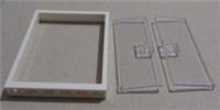 LEGO 80683 42205 City Train Door 3x6 & 1x6x6 Frame White/ Clear x1